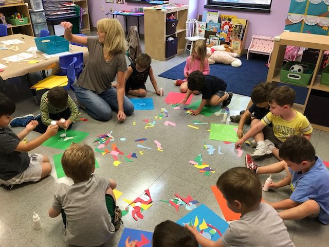 pre-k art collage