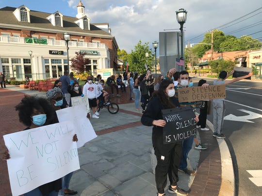 Protest in Livingston; photo courtesy of northjersey.com